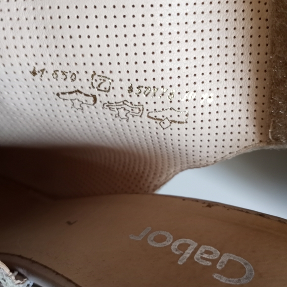 Gabor Open Toe shimmering snake Shoes - Picture 7 of 10